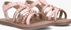 roze gioseppo platte sandalen poysippi
