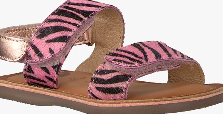 roze gioseppo platte sandalen verlaine
