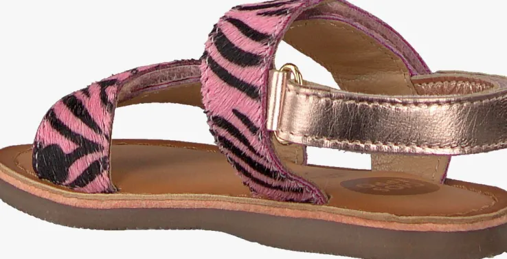roze gioseppo platte sandalen verlaine