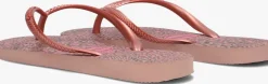 roze havaianas teenslippers kids slim animals