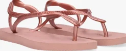 roze havaianas teenslippers kids luna