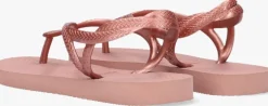 roze havaianas teenslippers kids luna