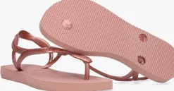 roze havaianas teenslippers kids luna