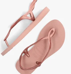 roze havaianas teenslippers kids luna