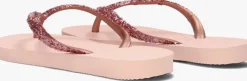roze havaianas teenslippers kids slim glitter ii