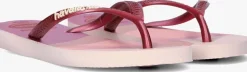 roze havaianas teenslippers kids slim palette glow