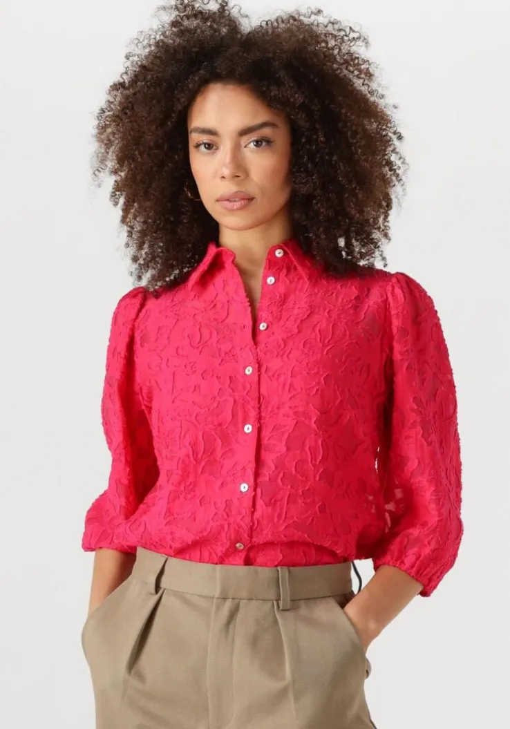 roze jansen amsterdam blouses nanne blouse fj 722 3/4 puffed sleeve