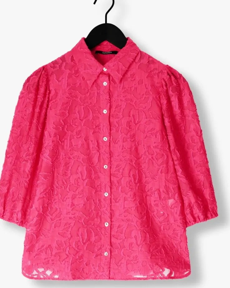 roze jansen amsterdam blouses nanne blouse fj 722 3/4 puffed sleeve