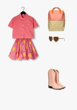 roze jelly mallow blouses lion cropped shirt