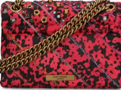 roze kurt geiger london schoudertas leather mini kensington l