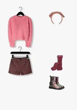 roze like flo broeken febe short with partly