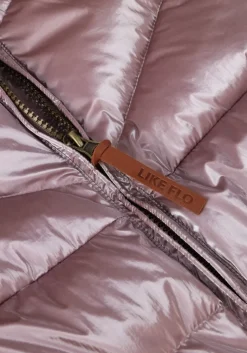 roze like flo gewatteerde jas ashley flo girls hooded jacket