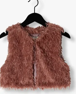 roze like flo gilet flo feather gilet