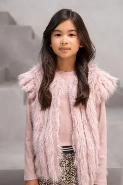 roze like flo tops & t-shirts eef rib col