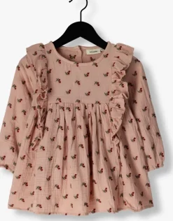 roze lil' atelier midi jurk nmfkoala ls loose dress lil