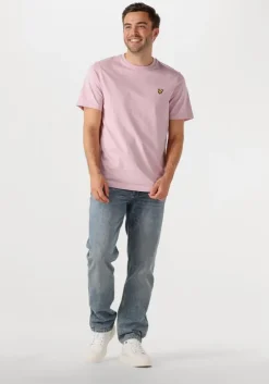 roze lyle & scott t-shirt plain t-shirt