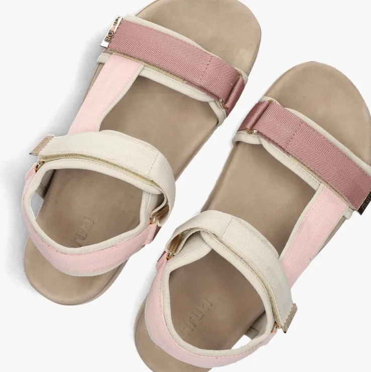 roze maruti platte sandalen beau