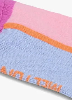 roze melton sokken block sneaker socks