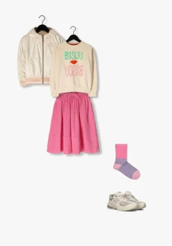 roze melton sokken block colour socks