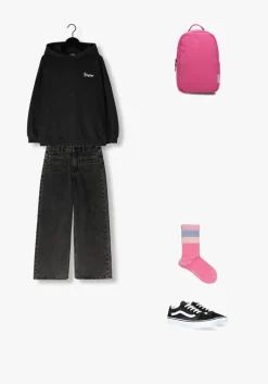 roze melton sokken wide stripes socks