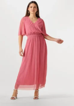 roze minus maxi jurk mavena v-neck maxi dress
