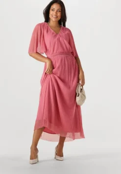 roze minus maxi jurk mavena v-neck maxi dress