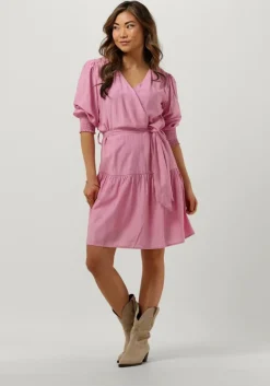 roze minus mini jurk salmia short dress 3/4