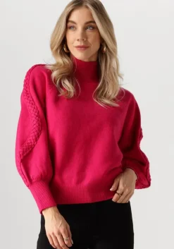 roze minus trui vera high neck knit pullover