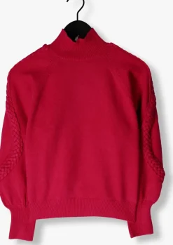 roze minus trui vera high neck knit pullover