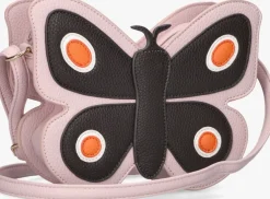 roze molo schoudertas butterfly bag