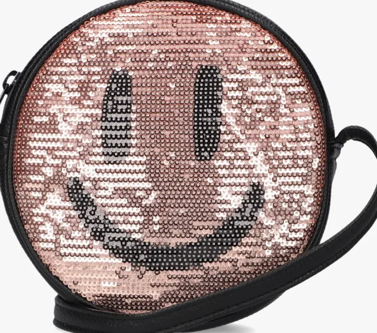 roze molo schoudertas glitter smile bag