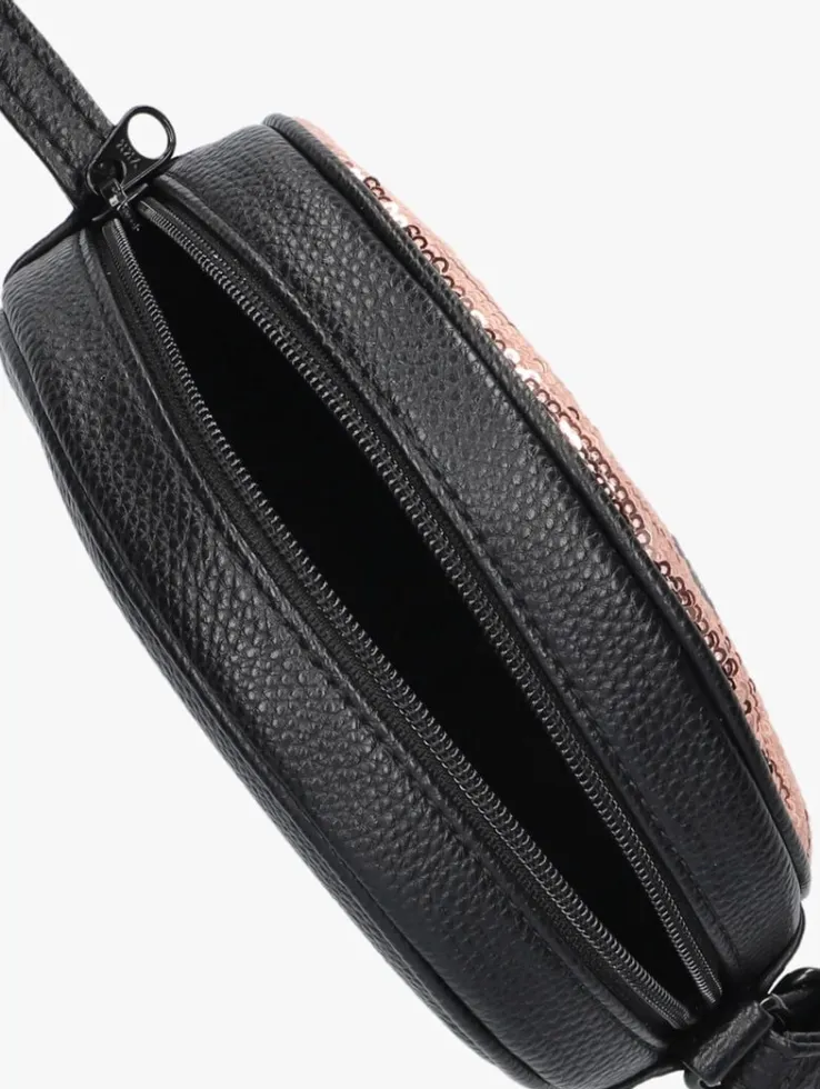 roze molo schoudertas glitter smile bag