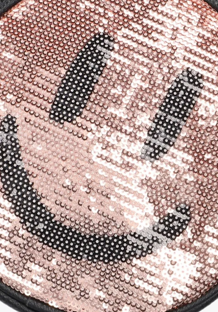 roze molo schoudertas glitter smile bag