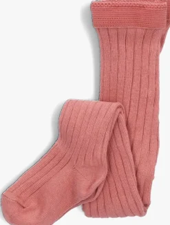 roze mp denmark maillots cotton rib tights