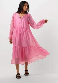 roze msch copenhagen midi jurk mschpavari dress