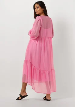 roze msch copenhagen midi jurk mschpavari dress