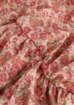 roze na-kd midi jurk recycled wrap mesh dress