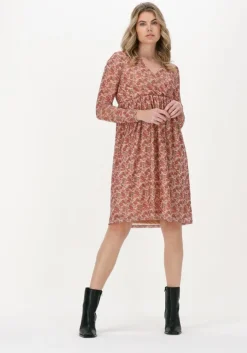 roze na-kd midi jurk recycled wrap mesh dress