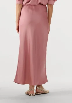 roze neo noir maxirok vicky heavy sateen skirt