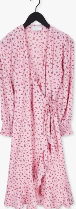 roze neo noir midi jurk eva precious rose dress