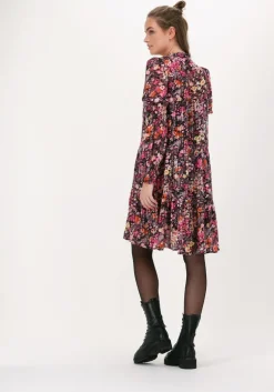 roze neo noir mini jurk manga festive floral dress