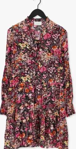 roze neo noir mini jurk manga festive floral dress