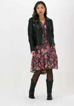 roze neo noir mini jurk manga festive floral dress