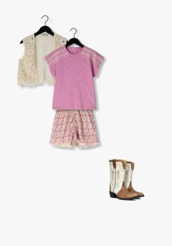 roze nono korte broek sunny flower short