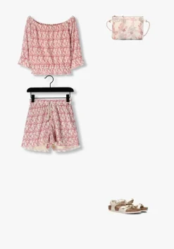 roze nono korte broek sunny flower short