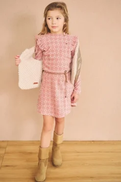 roze nono mini jurk max aop rib dress