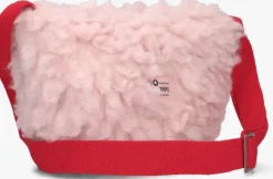 roze nono schoudertas buffer fluffy fur bag