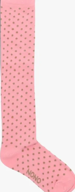 roze nono sokken rabi long dotted sock