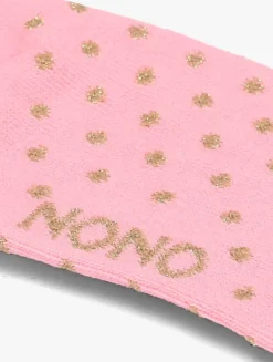 roze nono sokken rabi long dotted sock