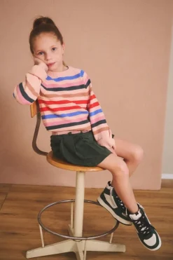 roze nono trui kelias striped sweater